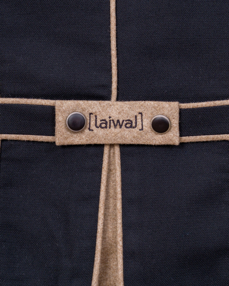 Trachtenweste schwarz beige Laiwal