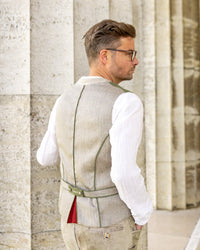 Trachtenweste Lukas Rückseite beige
